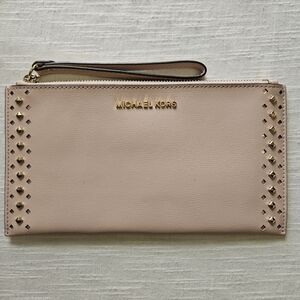 Michael Kors Pink Studded Wristlet